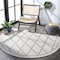 Safavieh 9 x 12 ft. Bermuda 800 Rectangle Power-Loomed Rug Ivory & Light Gray BMU805A-9 - alternate 10